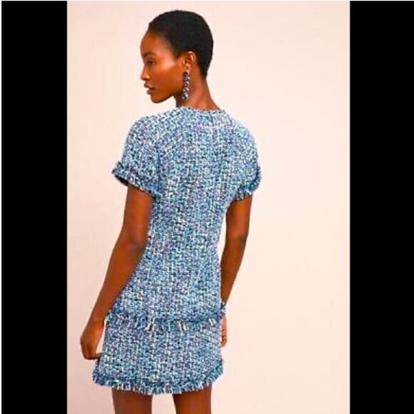 Anthropologie brave + true tweed mini dress Small petite NWT JB - Picture 3 of 8